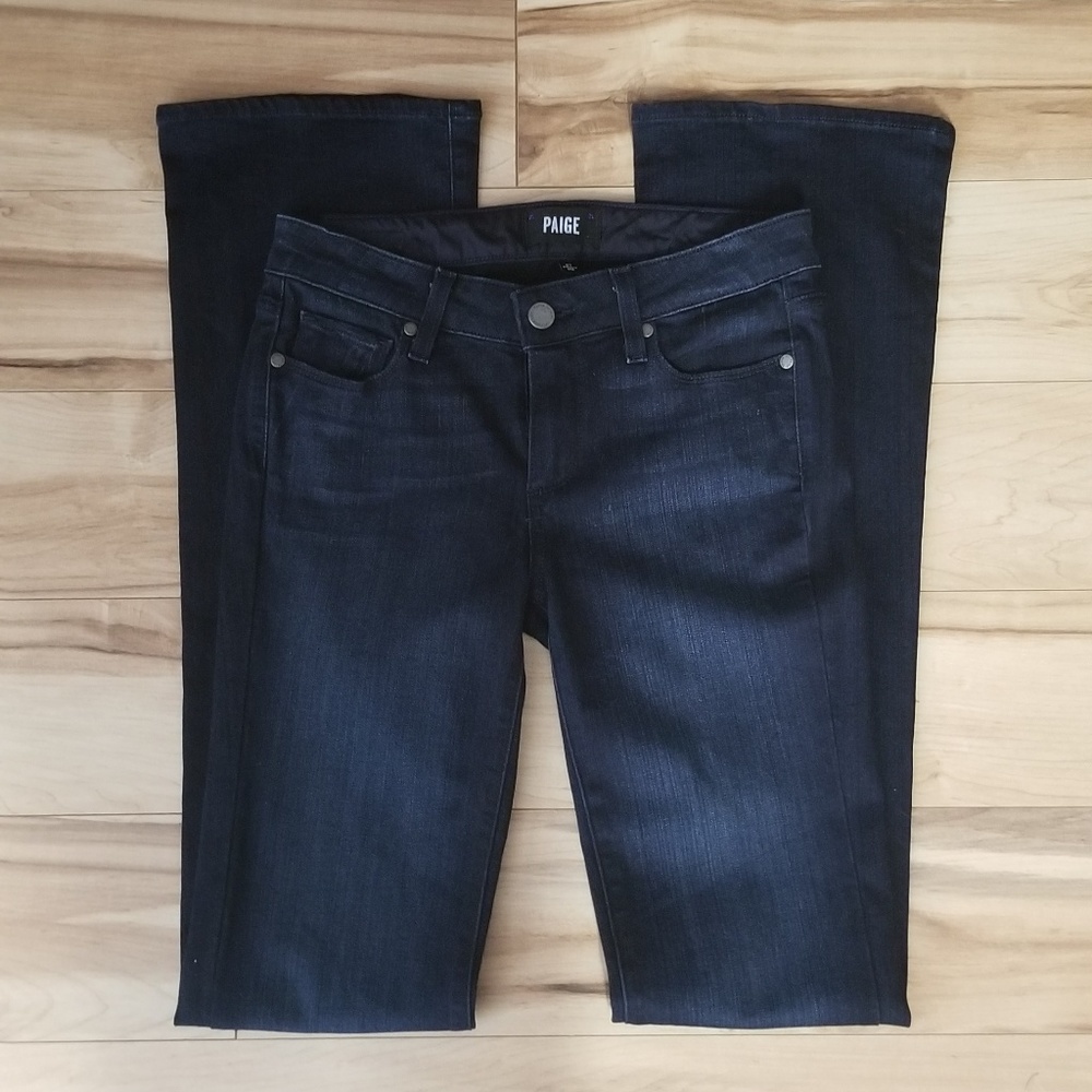 Paige 27 Manhattan Boot Cut Dark Mirabelle Wash